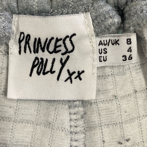 Princess Polly Gray Luna Athletic Shorts Size 4 - Picture 3 of 7
